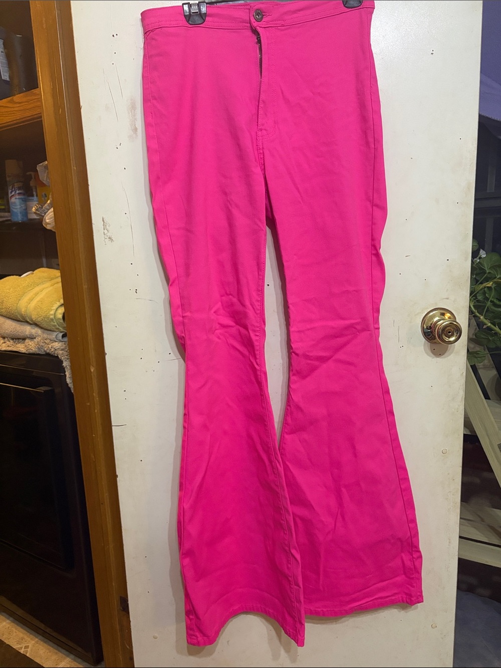 Women's Hot Pink Flare Pants brand JC JO Jeans